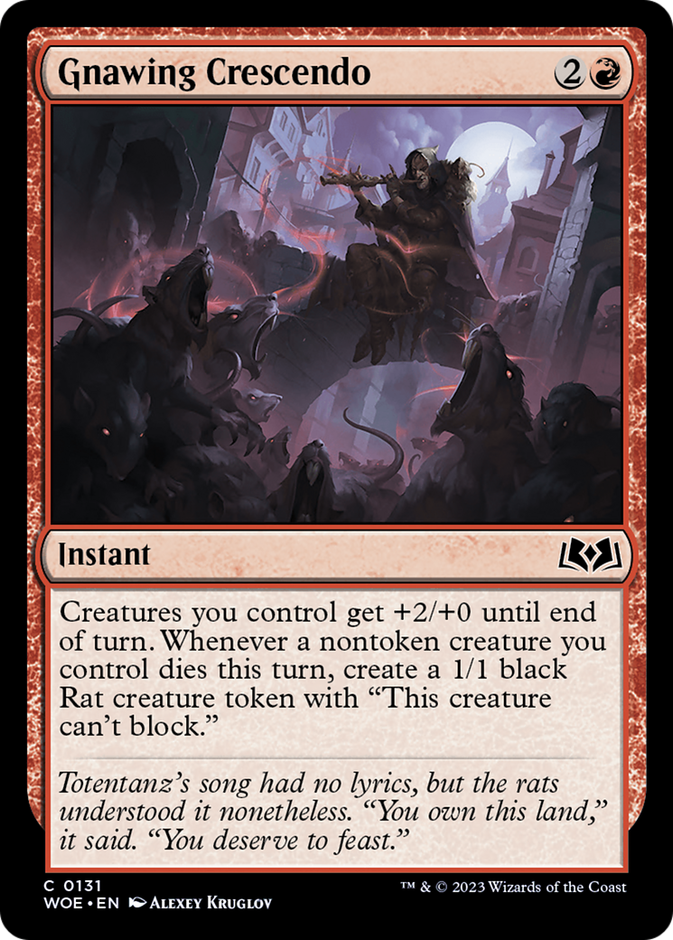 Gnawing Crescendo [Wilds of Eldraine] | L.A. Mood Comics and Games