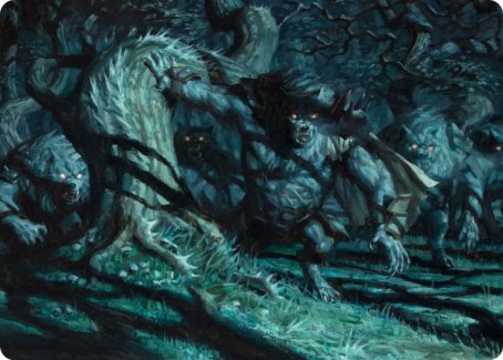Unnatural Moonrise Art Card [Innistrad: Midnight Hunt Art Series] | L.A. Mood Comics and Games