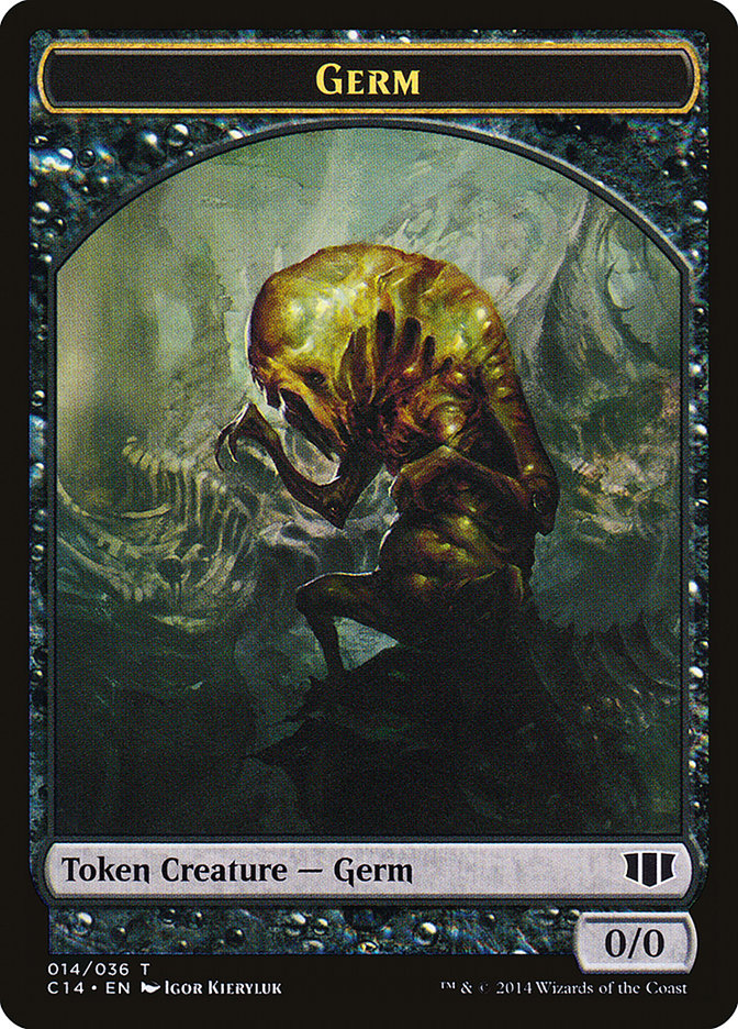 Germ // Zombie (016/036) Double-Sided Token [Commander 2014 Tokens] | L.A. Mood Comics and Games