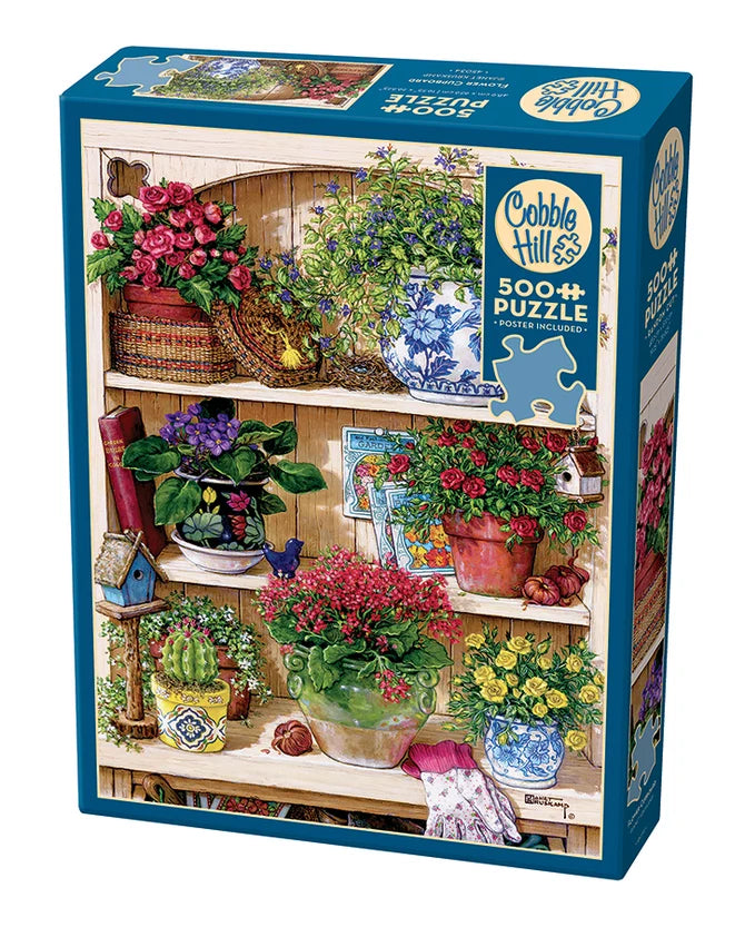 Flower Cupboard Puzzle 500 Piece | L.A. Mood Comics and Games