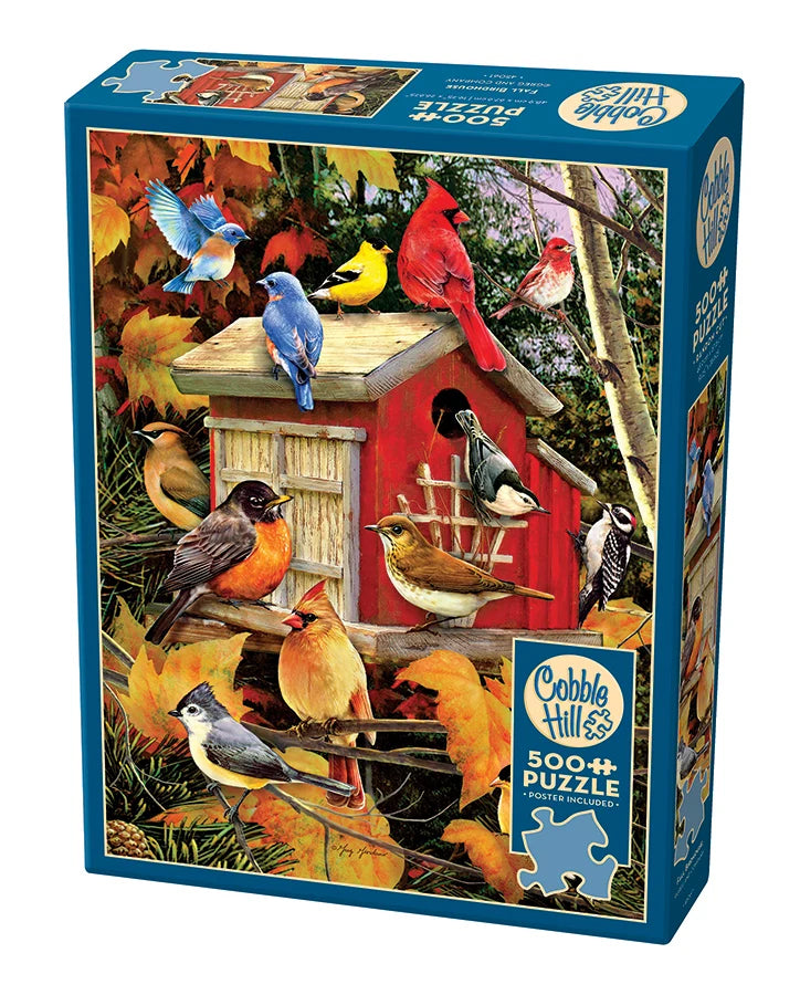 Puzzle 500pc Fall Birdhouse | L.A. Mood Comics and Games