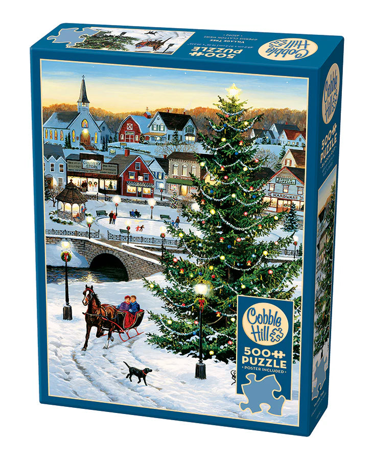 Puzzle 500pc Village Tree | L.A. Mood Comics and Games