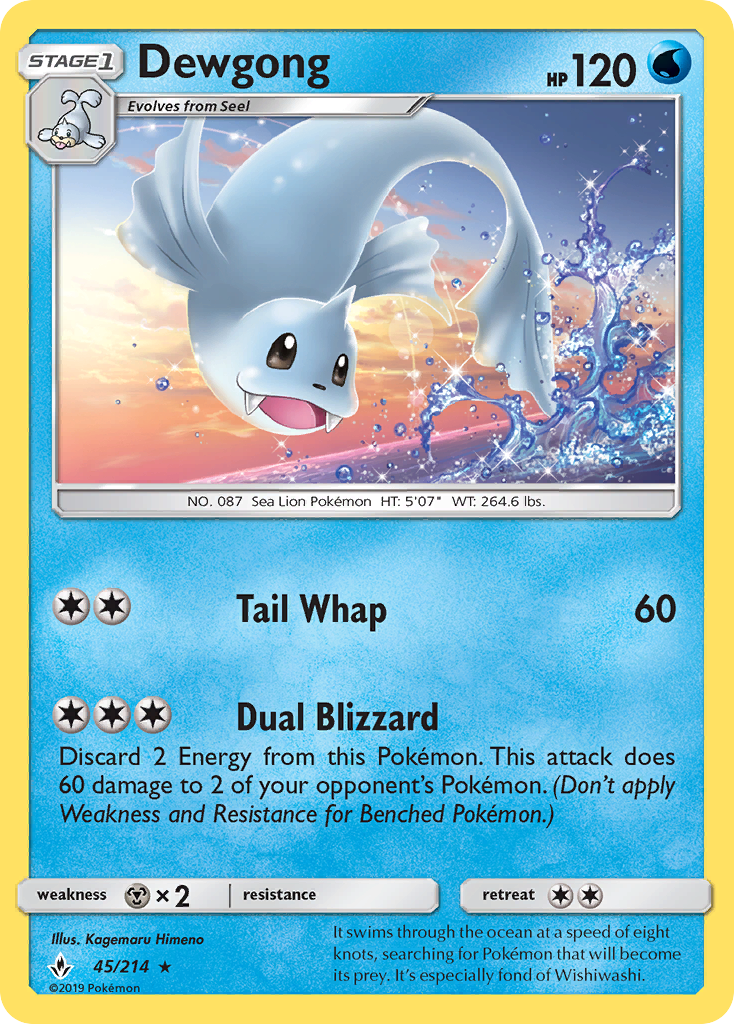 Dewgong (45/214) [Sun & Moon: Unbroken Bonds] | L.A. Mood Comics and Games