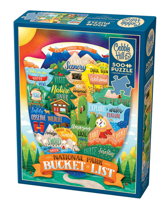Puzzle 500 National Park Bucket List | L.A. Mood Comics and Games