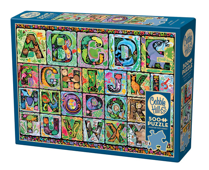 Puzzle 500pc - A To Z | L.A. Mood Comics and Games