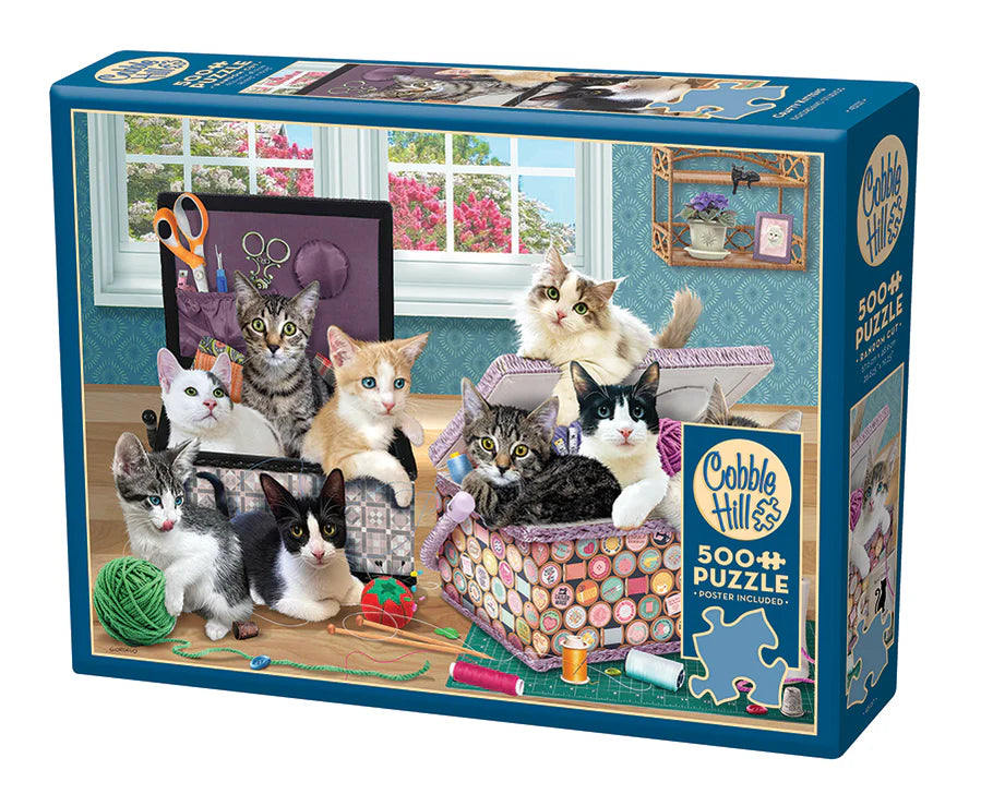 Puzzle 500pc - Crafty Kittens | L.A. Mood Comics and Games