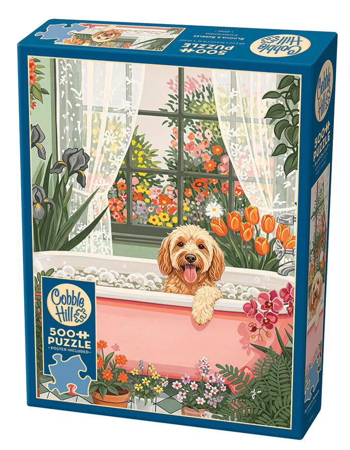 Puzzle 500pc - Blooms & Bubbles | L.A. Mood Comics and Games