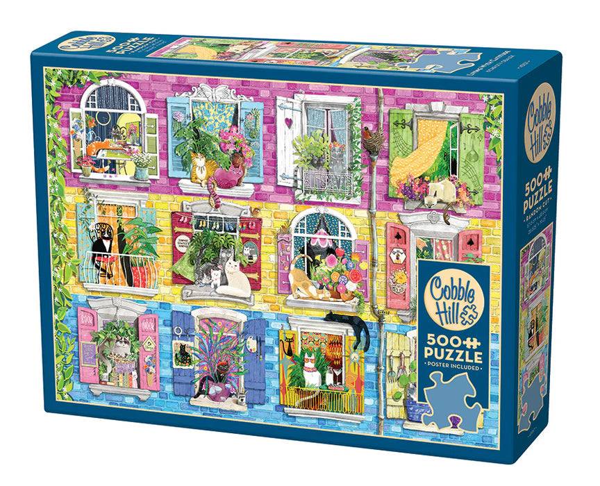 Puzzle 500pc Living With Catitude | L.A. Mood Comics and Games