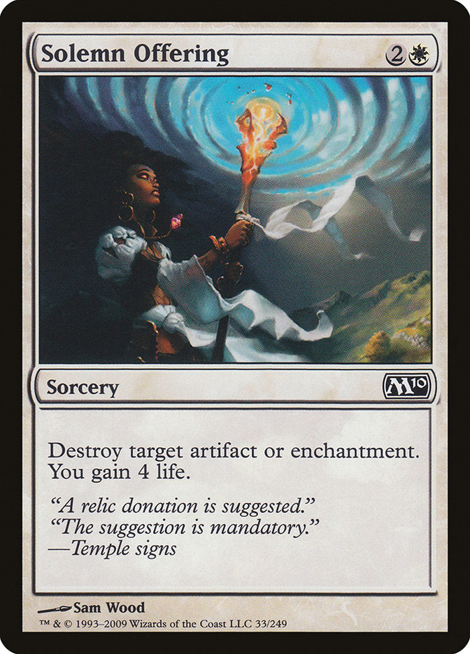 Solemn Offering [Magic 2010] | L.A. Mood Comics and Games