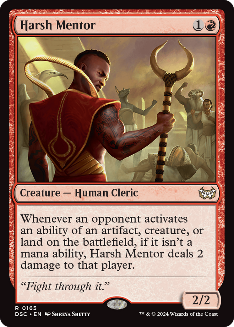 Harsh Mentor [Duskmourn: House of Horror Commander] | L.A. Mood Comics and Games