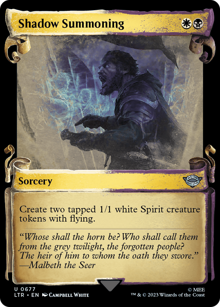Shadow Summoning [The Lord of the Rings: Tales of Middle-Earth Showcase Scrolls] | L.A. Mood Comics and Games