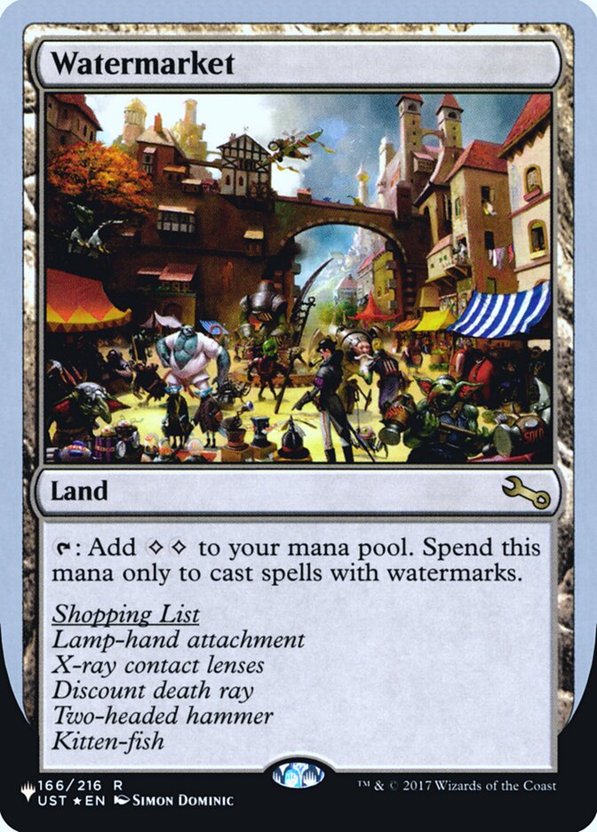 Watermarket (Unfinity Foil Edition) [The List] | L.A. Mood Comics and Games