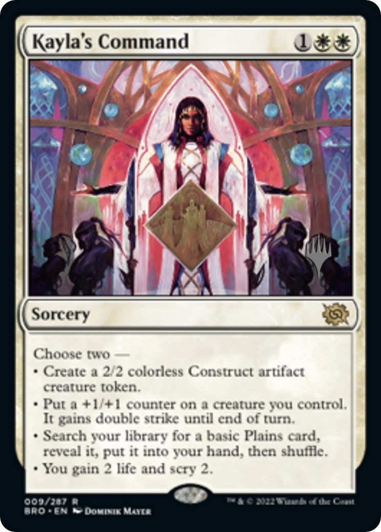 Kayla's Command (Promo Pack) [The Brothers' War Promos] | L.A. Mood Comics and Games
