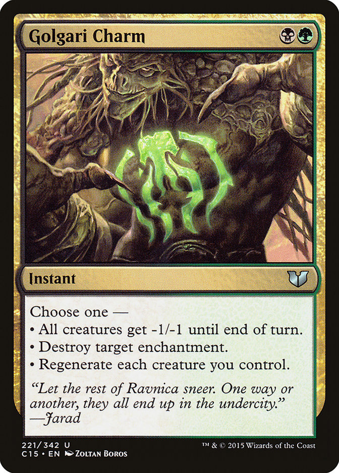 Golgari Charm [Commander 2015] | L.A. Mood Comics and Games