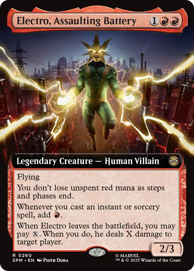 Electro, Assaulting Battery (Extended Art) [Marvel's Spider-Man] | L.A. Mood Comics and Games