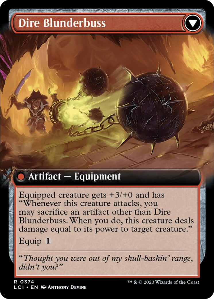 Dire Flail (Extended Art) [The Lost Caverns of Ixalan] | L.A. Mood Comics and Games