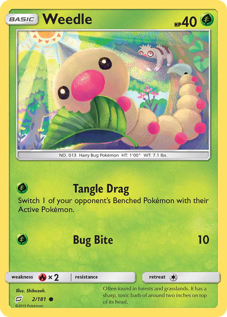 Weedle (2/181) [Sun & Moon: Team Up] | L.A. Mood Comics and Games