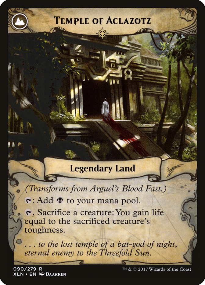 Arguel's Blood Fast // Temple of Aclazotz [Ixalan] | L.A. Mood Comics and Games