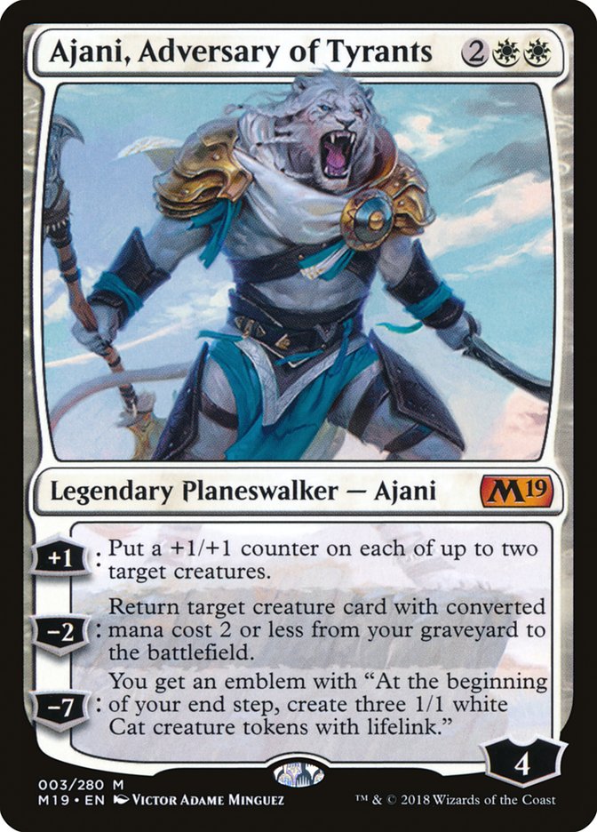 Ajani, Adversary of Tyrants [Core Set 2019] | L.A. Mood Comics and Games