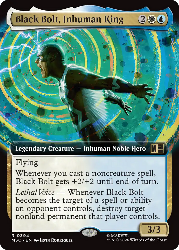 Black Bolt, Inhuman King (Extended Art) [Marvel Super Heroes Commander] | L.A. Mood Comics and Games