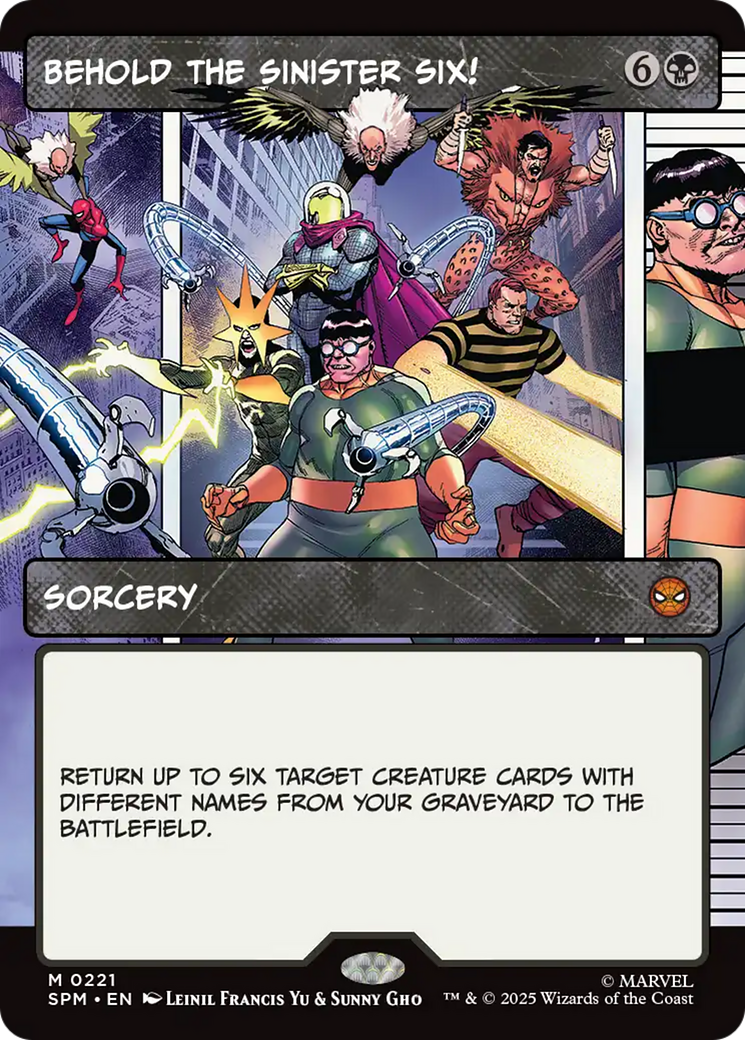 Behold the Sinister Six! (Borderless) [Marvel's Spider-Man] | L.A. Mood Comics and Games