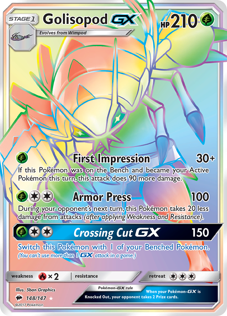 Golisopod GX (148/147) [Sun & Moon: Burning Shadows] | L.A. Mood Comics and Games
