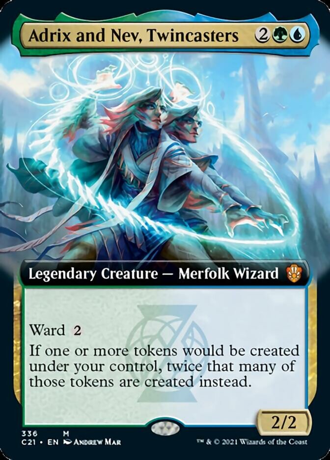 Adrix and Nev, Twincasters (Extended Art) [Commander 2021] | L.A. Mood Comics and Games