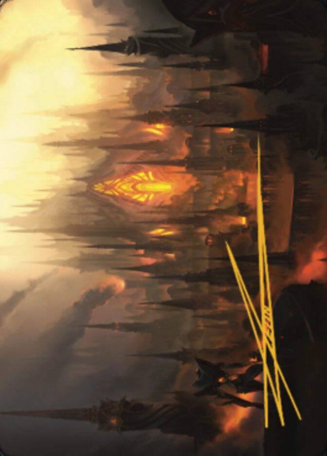 Mishra's Foundry Art Card (Gold-Stamped Signature) [The Brothers' War Art Series] | L.A. Mood Comics and Games