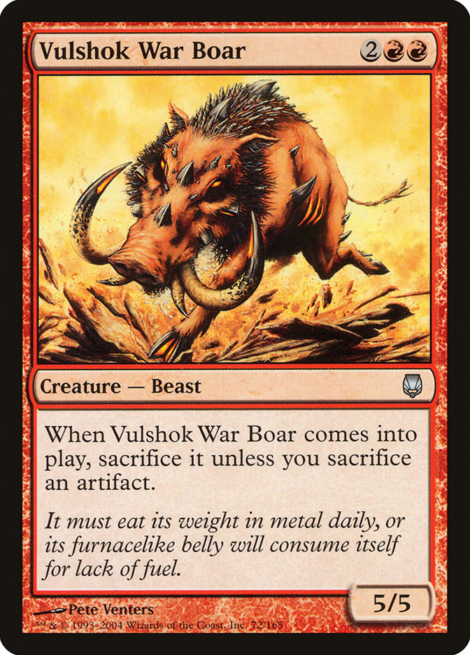Vulshok War Boar [Darksteel] | L.A. Mood Comics and Games