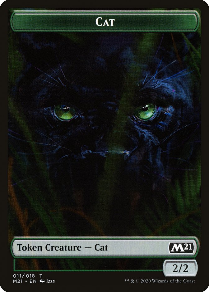 Beast // Cat (011) Double-Sided Token [Core Set 2021 Tokens] | L.A. Mood Comics and Games