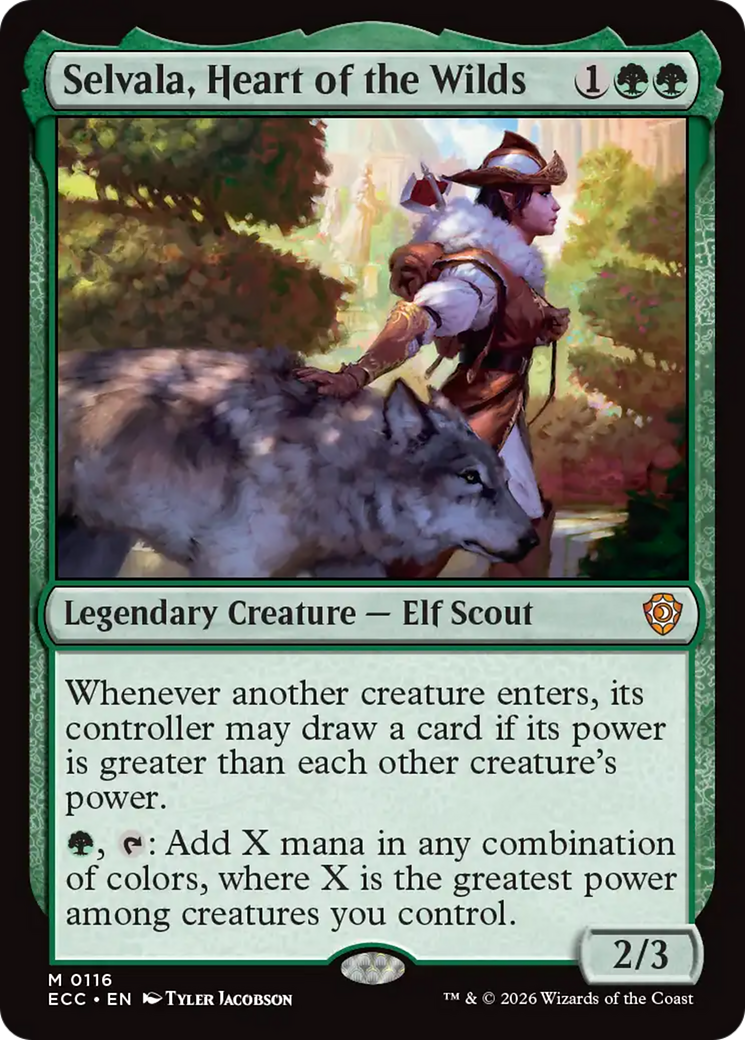 Selvala, Heart of the Wilds [Lorwyn Eclipsed Commander] | L.A. Mood Comics and Games