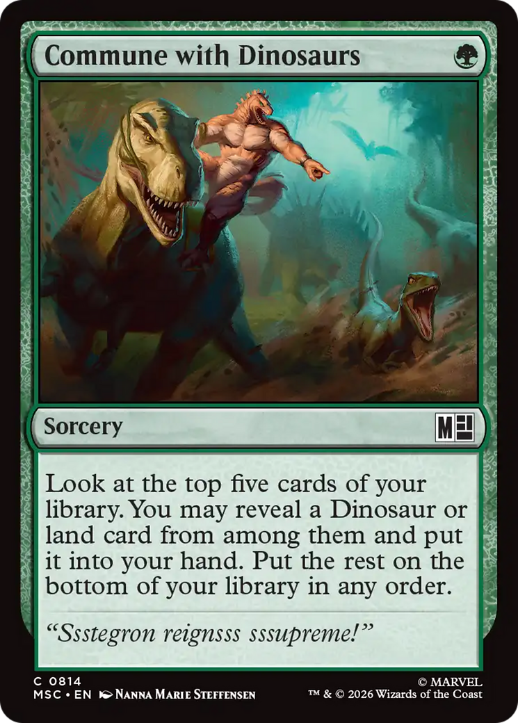 Commune with Dinosaurs [Marvel Super Heroes Commander] | L.A. Mood Comics and Games