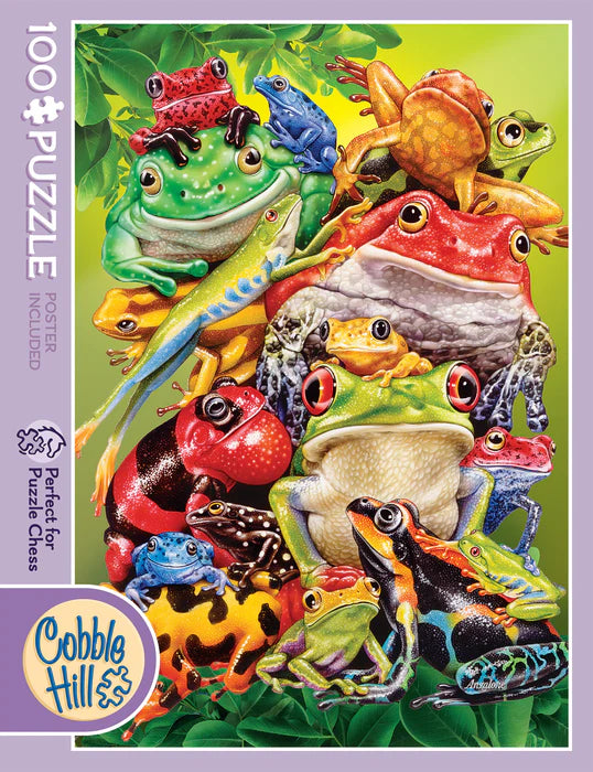Puzzle 100 Piece - Frog Business | L.A. Mood Comics and Games