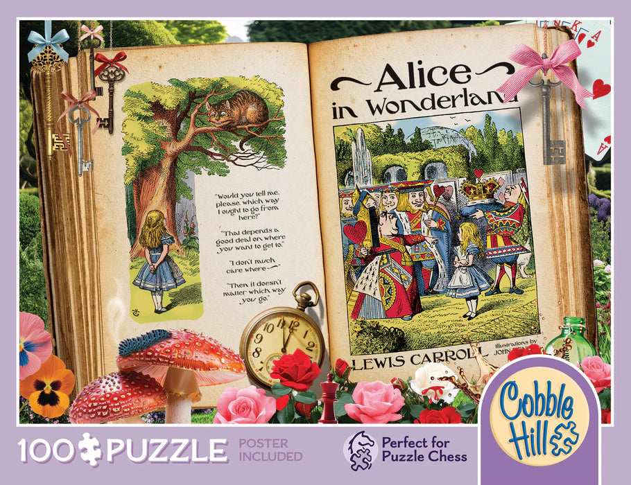 Puzzle 100 Piece - Once Upon a Time: Alice in Wonderland | L.A. Mood Comics and Games