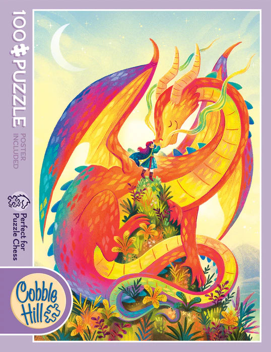 Puzzle 100 Piece - Rainbow Dragon | L.A. Mood Comics and Games