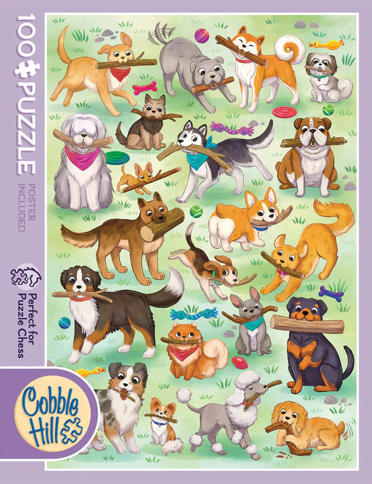 Puzzle 100 Piece - Fetch! | L.A. Mood Comics and Games