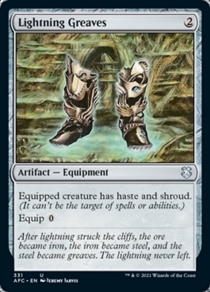 Lightning Greaves [Dungeons & Dragons: Adventures in the Forgotten Realms Commander] | L.A. Mood Comics and Games