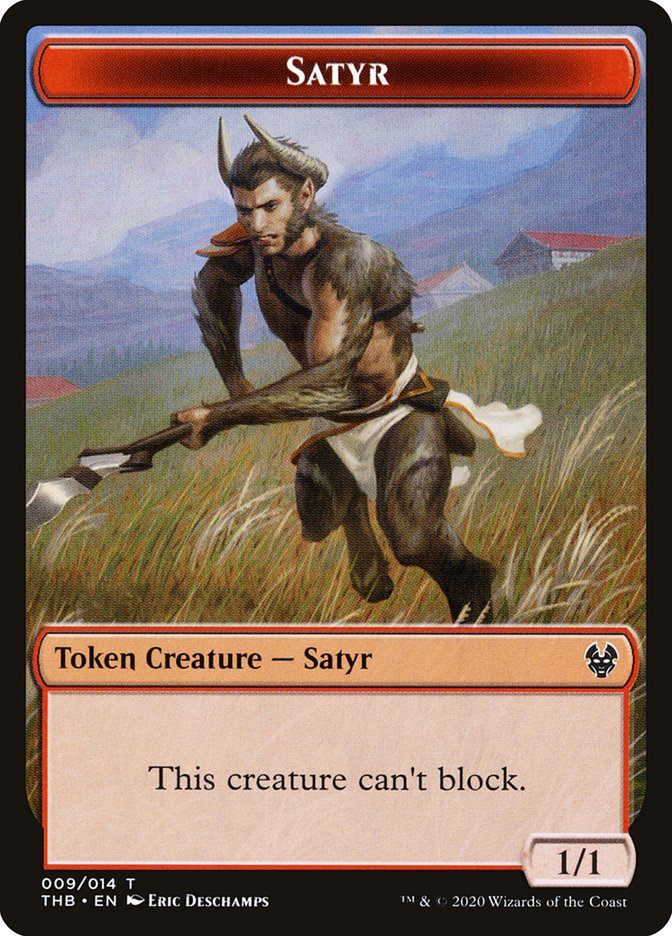 Tentacle // Satyr Double-Sided Token [Theros Beyond Death Tokens] | L.A. Mood Comics and Games