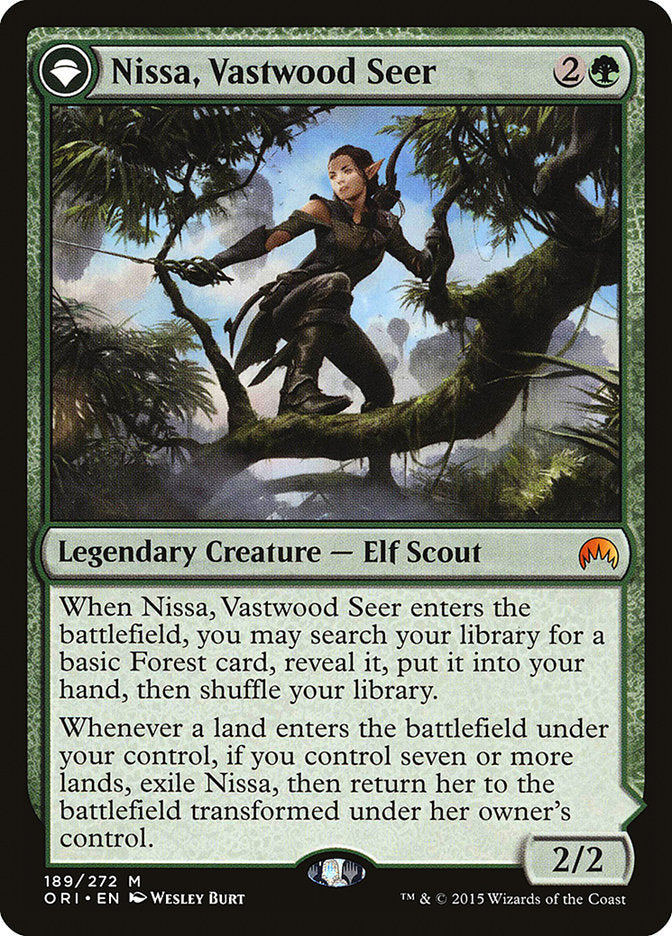 Nissa, Vastwood Seer // Nissa, Sage Animist [Magic Origins] | L.A. Mood Comics and Games