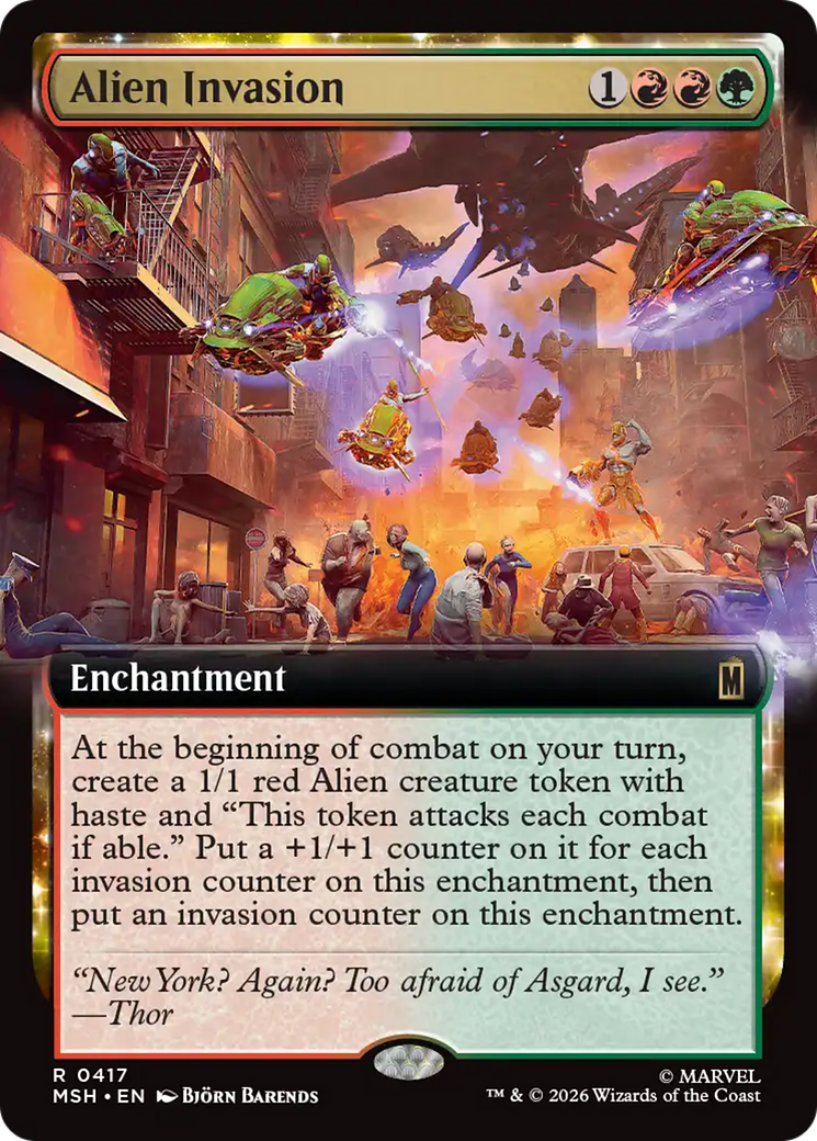 Alien Invasion (Extended Art) [Marvel Super Heroes] | L.A. Mood Comics and Games