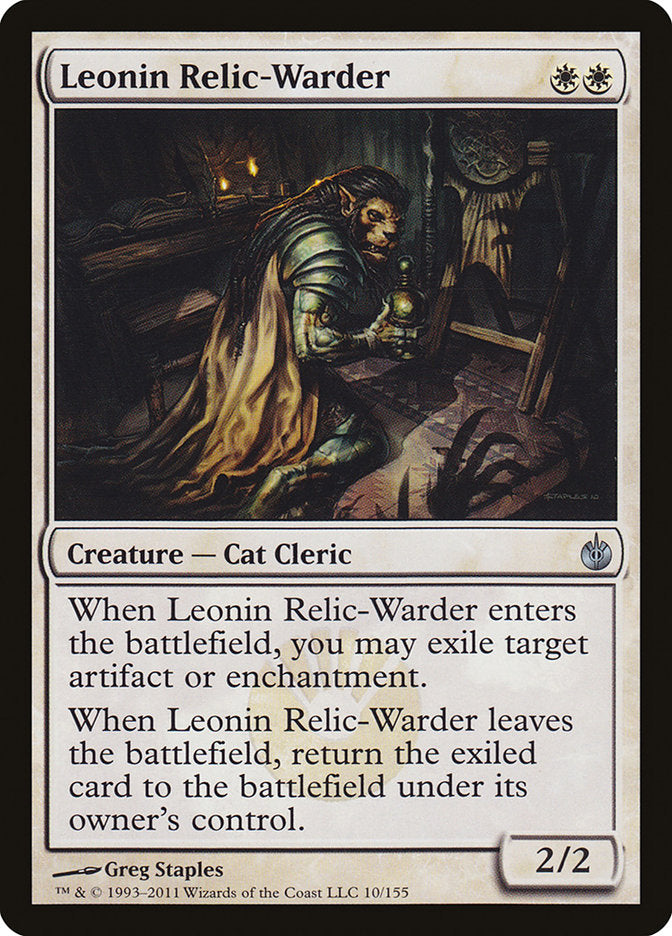 Leonin Relic-Warder [Mirrodin Besieged] | L.A. Mood Comics and Games