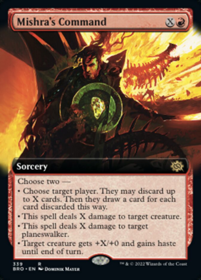 Mishra's Command (Extended Art) [The Brothers' War] | L.A. Mood Comics and Games