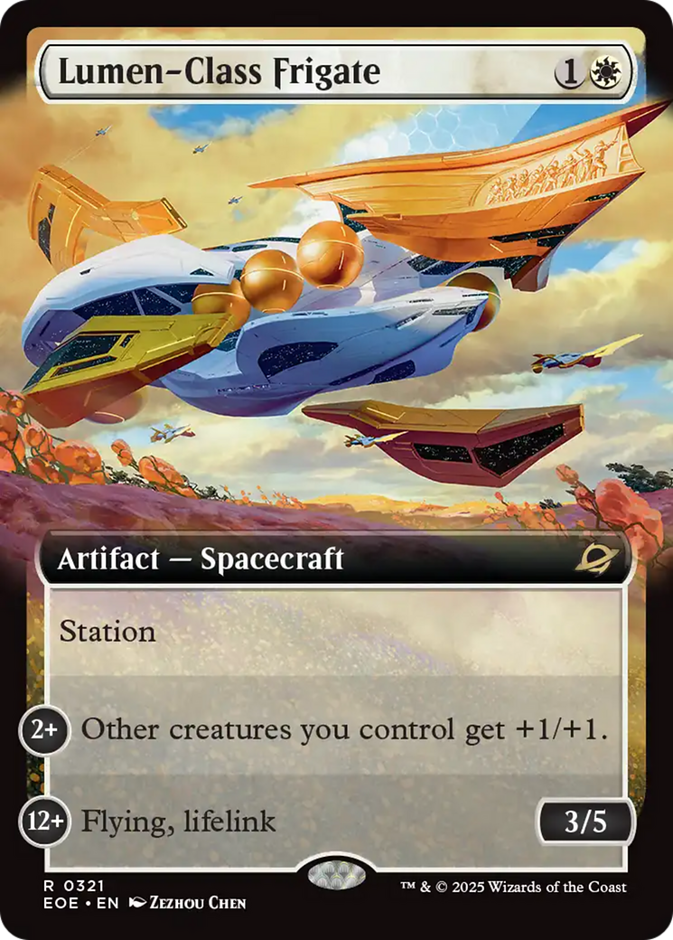 Lumen-Class Frigate (Extended Art) [Edge of Eternities] | L.A. Mood Comics and Games