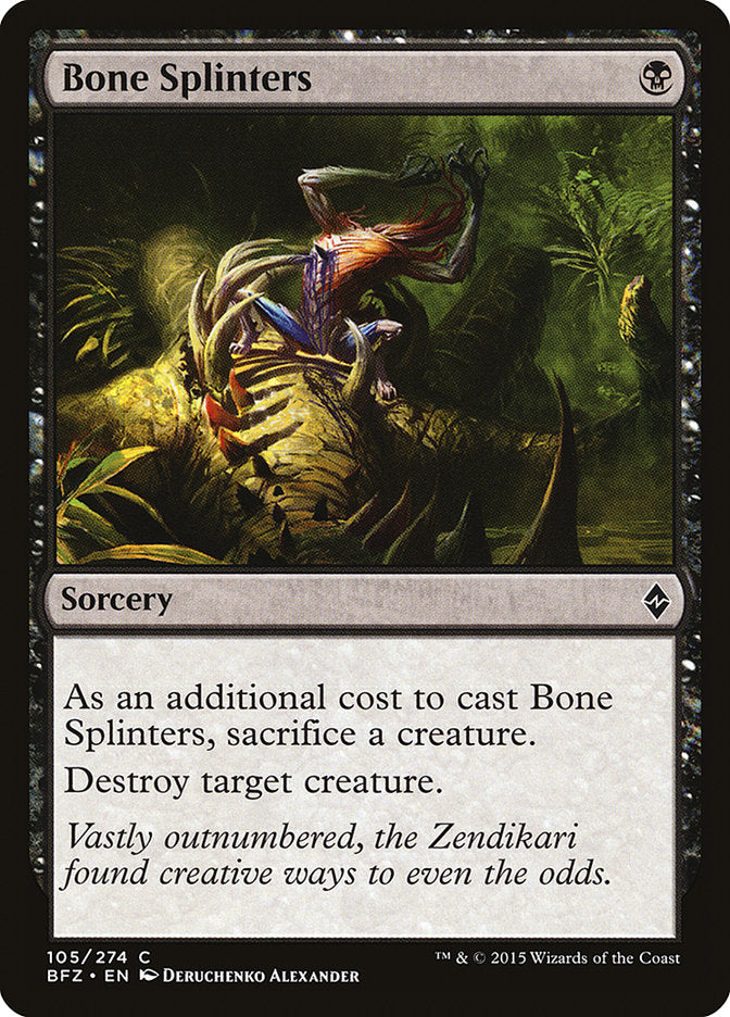 Bone Splinters [Battle for Zendikar] | L.A. Mood Comics and Games