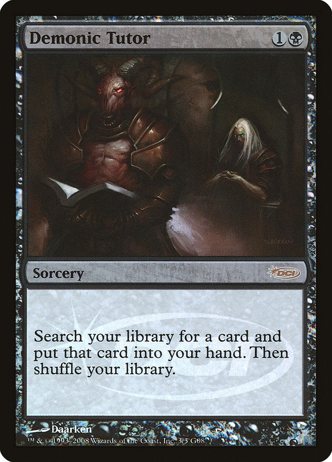 Demonic Tutor [Judge Gift Cards 2008] | L.A. Mood Comics and Games