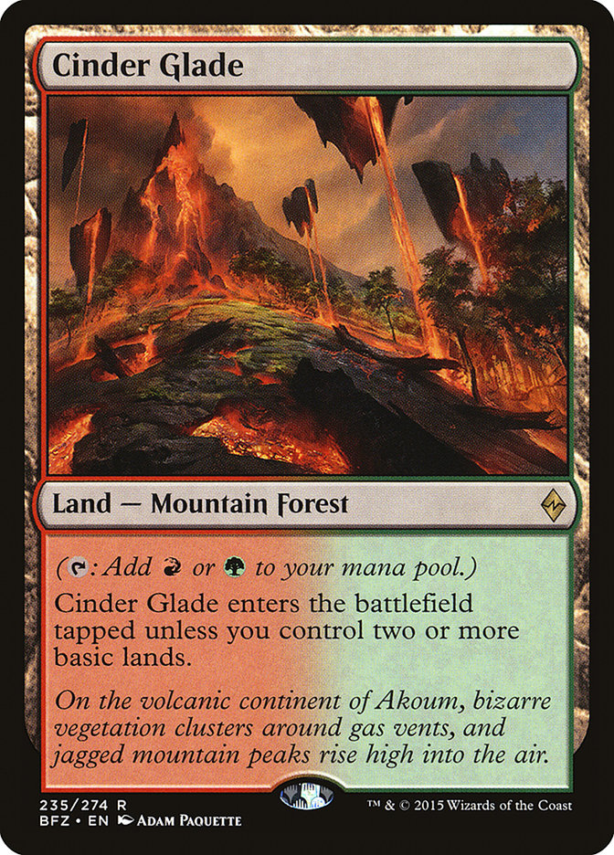 Cinder Glade [Battle for Zendikar] | L.A. Mood Comics and Games