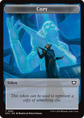 Copy // Clue Double-Sided Token [Edge of Eternities Commander Tokens] | L.A. Mood Comics and Games