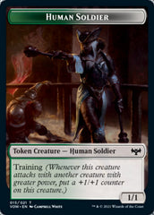 Blood // Human Soldier Double-Sided Token [Innistrad: Crimson Vow Tokens] | L.A. Mood Comics and Games