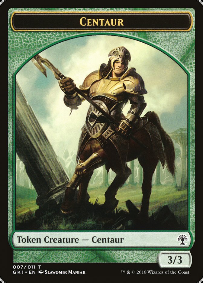 Elemental // Centaur Double-Sided Token [Guilds of Ravnica Guild Kit Tokens] | L.A. Mood Comics and Games