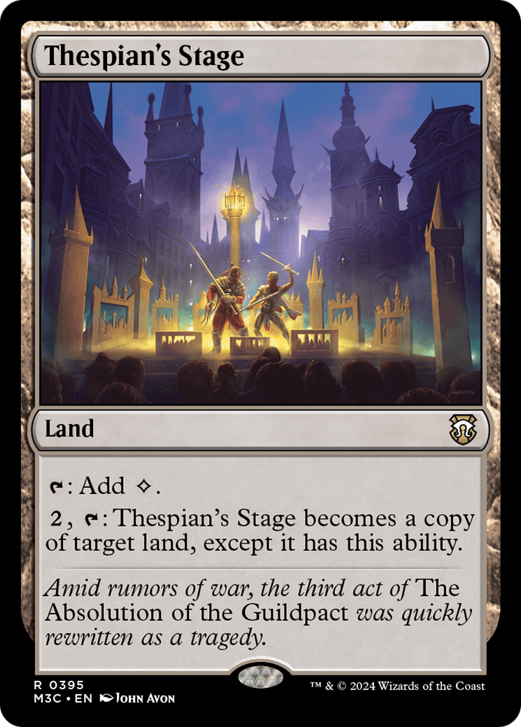 Thespian's Stage (Ripple Foil) [Modern Horizons 3 Commander] | L.A. Mood Comics and Games